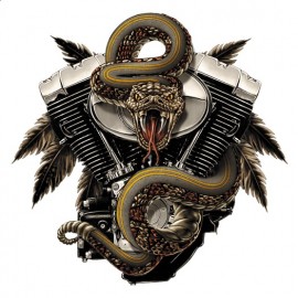 Koszulka motocyklowa Snakes Biker