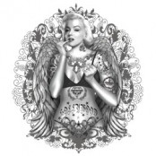 Koszulka Marilyn With Wings and Tattoos