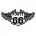 Koszulka Route 66 With Wings And Shield