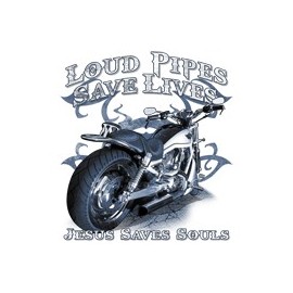 Koszulka motocyklowa Loud Pipes Saves Lives