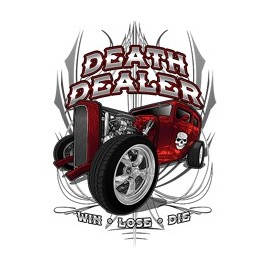 Koszulka auto Death Dealer Win Lose Die