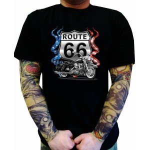 Koszulka motocyklowa Route 66 Bikes